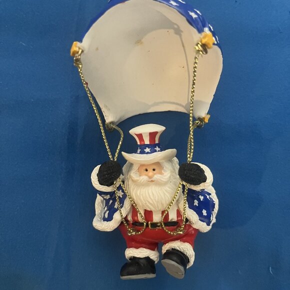 Lenox Collections: Star and Stripes Santa Ornament (certified) - Picture 1 of 1